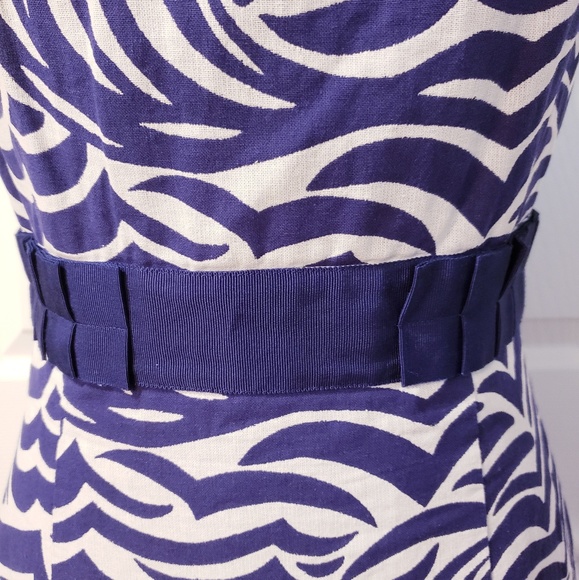 Antonio Melani Blue and White Sleeveless Dress - Picture 3 of 7